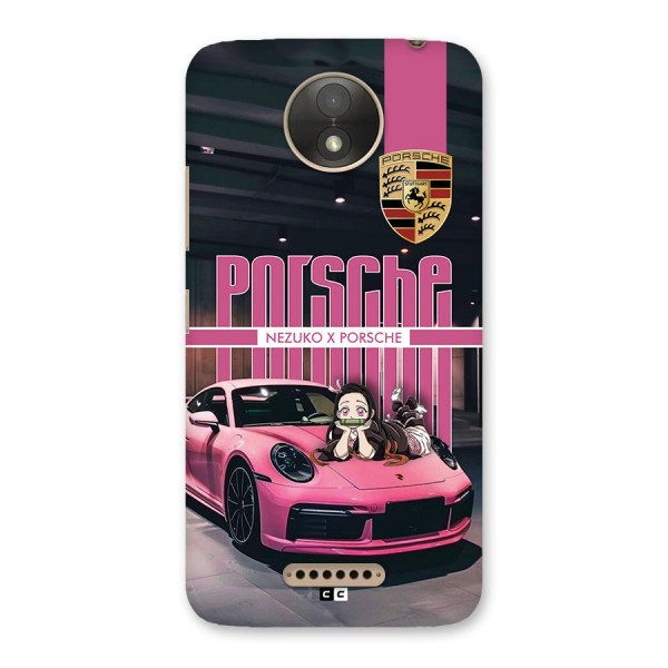 Bubble Race Car Back Case for Moto C Plus