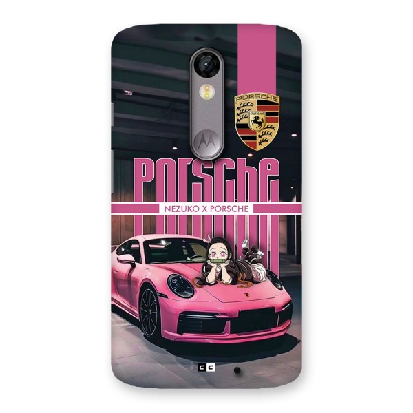 Bubble Race Car Back Case for Moto X Force