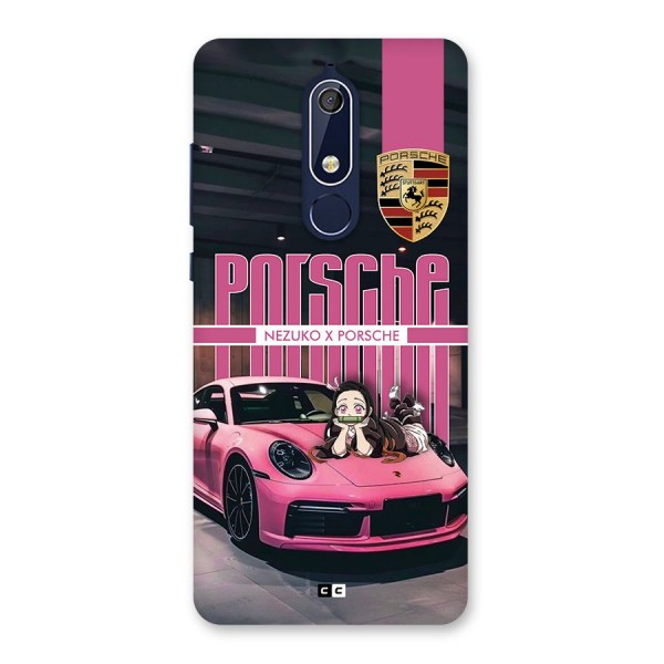 Bubble Race Car Back Case for Nokia 5.1