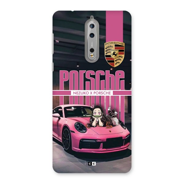 Bubble Race Car Back Case for Nokia 8