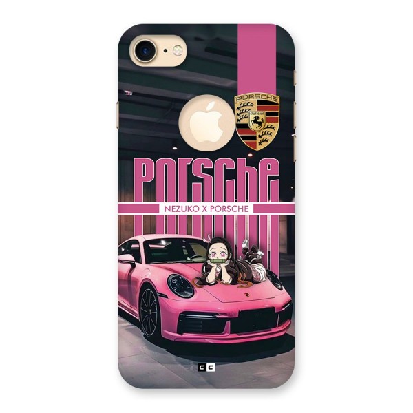 Bubble Race Car Back Case for iPhone 8 Logo Cut