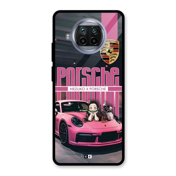 Bubble Race Car Glass Back Case for Mi 10i