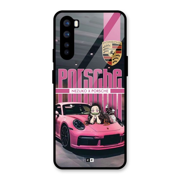 Bubble Race Car Glass Back Case for OnePlus Nord