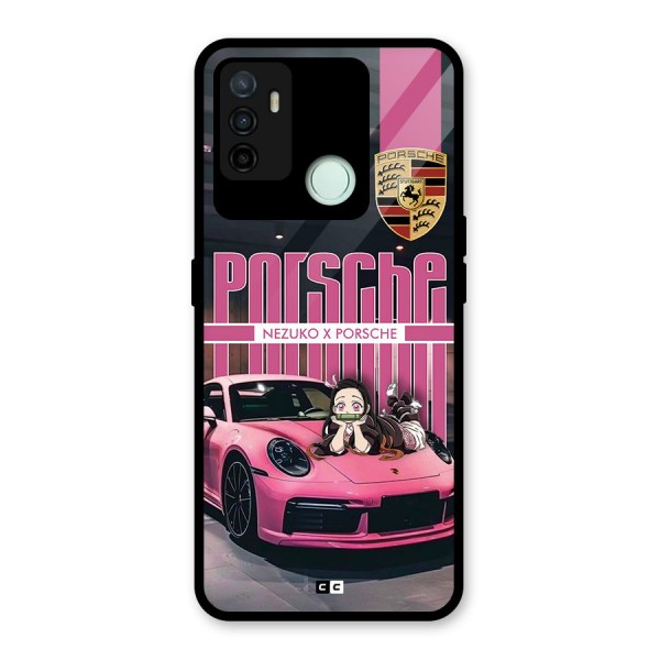 Bubble Race Car Glass Back Case for Oppo A53