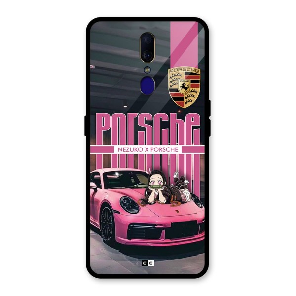 Bubble Race Car Glass Back Case for Oppo F11