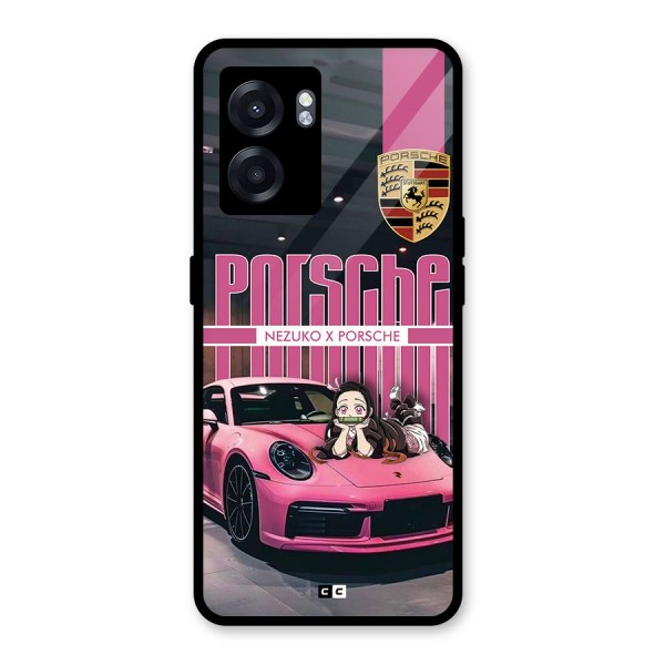 Bubble Race Car Glass Back Case for Oppo K10 (5G)