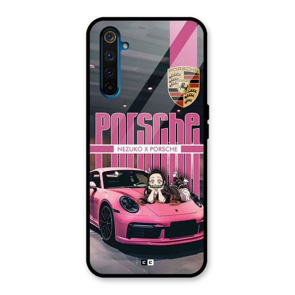 Bubble Race Car Glass Back Case for Realme 6 Pro