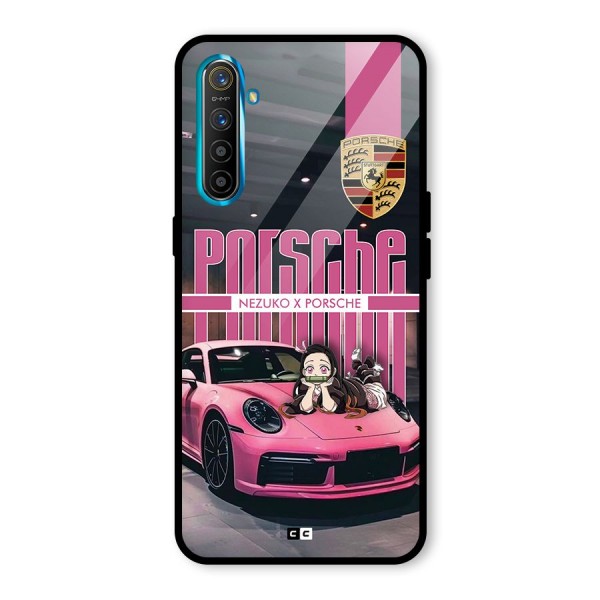 Bubble Race Car Glass Back Case for Realme XT