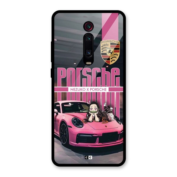 Bubble Race Car Glass Back Case for Redmi K20 Pro