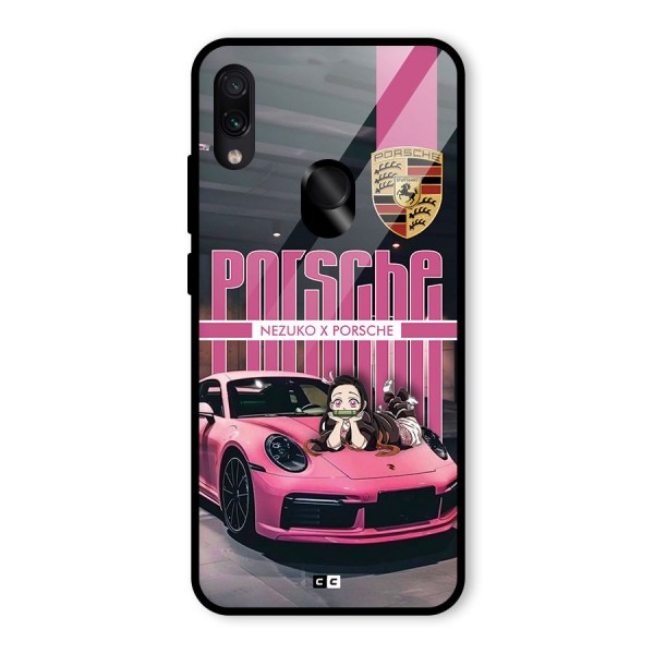 Bubble Race Car Glass Back Case for Redmi Note 7