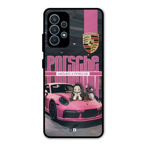 Bubble Race Car Metal Back Case for Galaxy A32