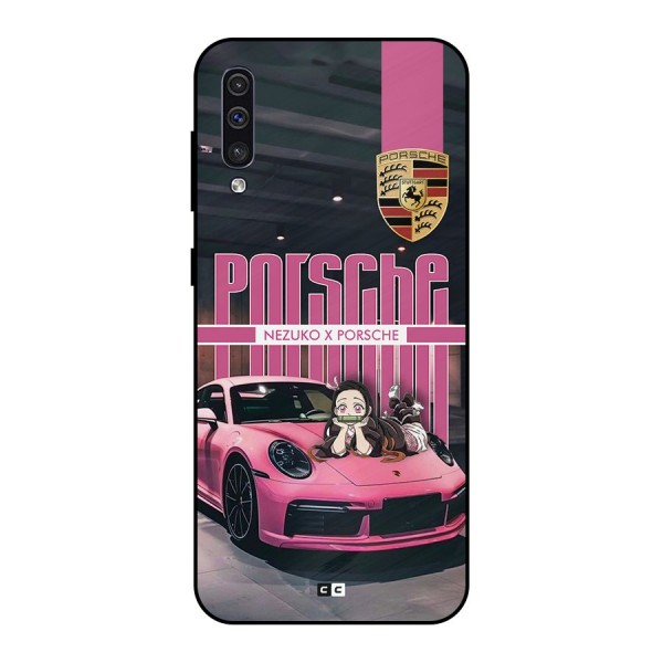 Bubble Race Car Metal Back Case for Galaxy A50