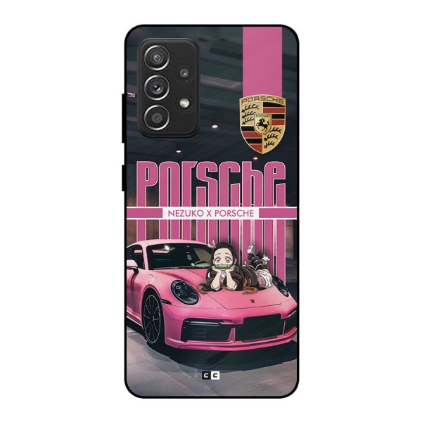 Bubble Race Car Metal Back Case for Galaxy A52