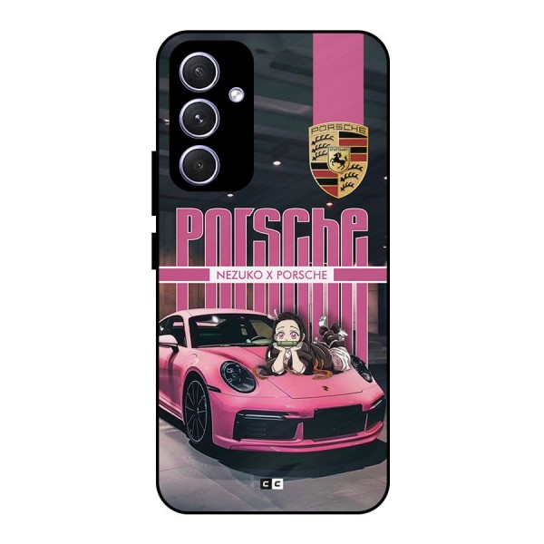 Bubble Race Car Metal Back Case for Galaxy A54