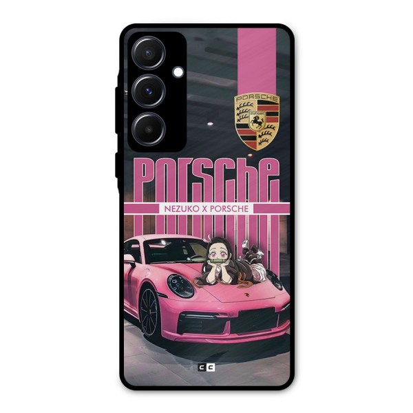 Bubble Race Car Metal Back Case for Galaxy A55