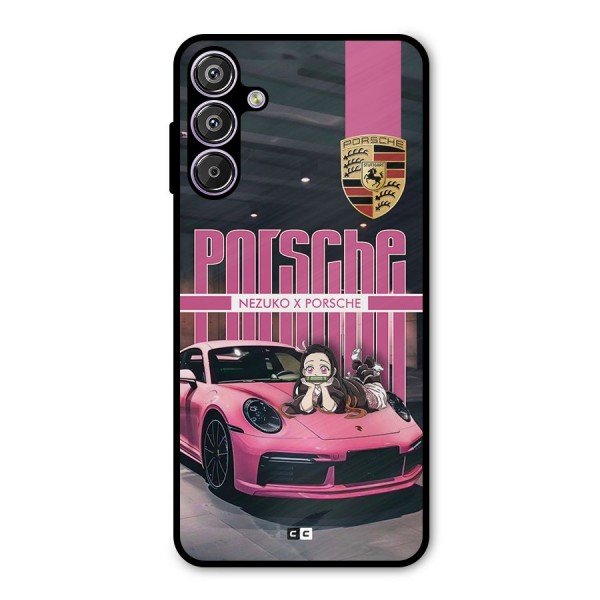 Bubble Race Car Metal Back Case for Galaxy F15