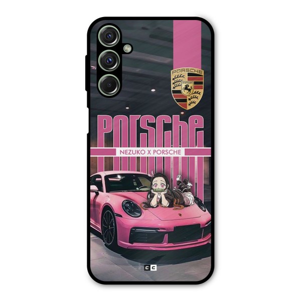 Bubble Race Car Metal Back Case for Galaxy F34