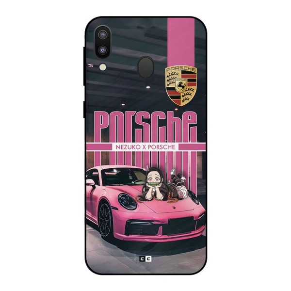 Bubble Race Car Metal Back Case for Galaxy M20