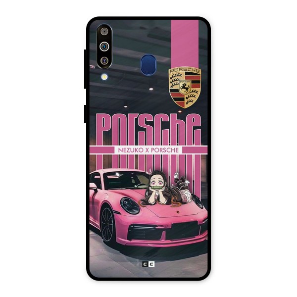 Bubble Race Car Metal Back Case for Galaxy M30