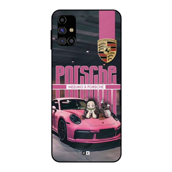 Bubble Race Car Metal Back Case for Galaxy M31s