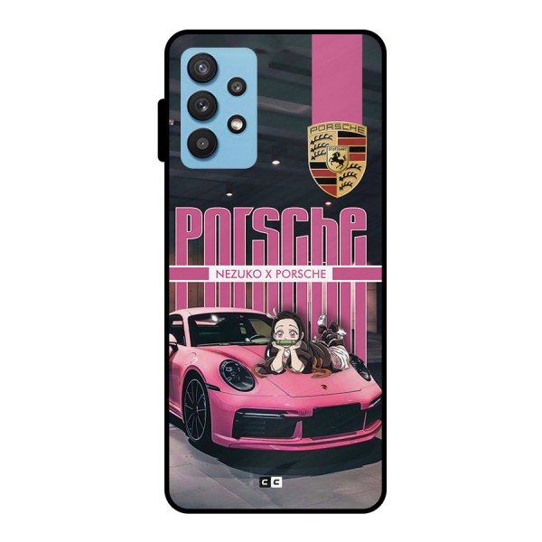 Bubble Race Car Metal Back Case for Galaxy M32 5G