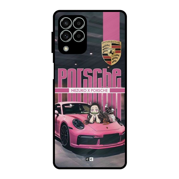 Bubble Race Car Metal Back Case for Galaxy M33