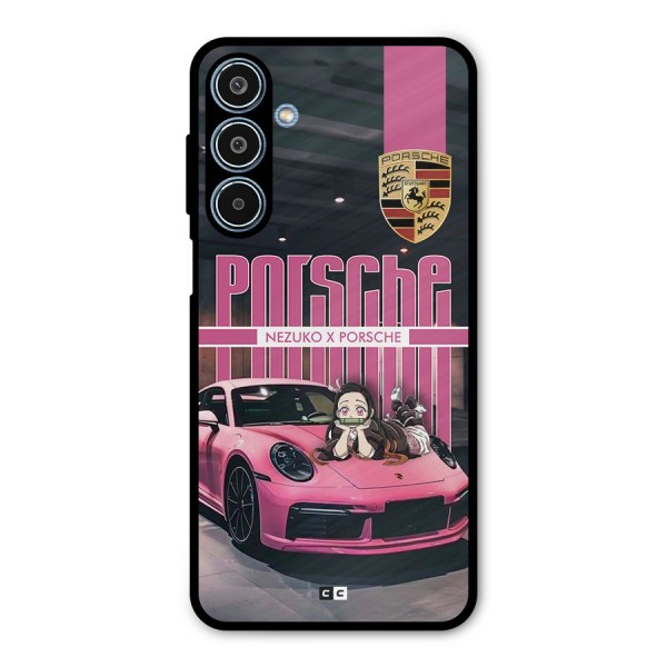 Bubble Race Car Metal Back Case for Galaxy M35