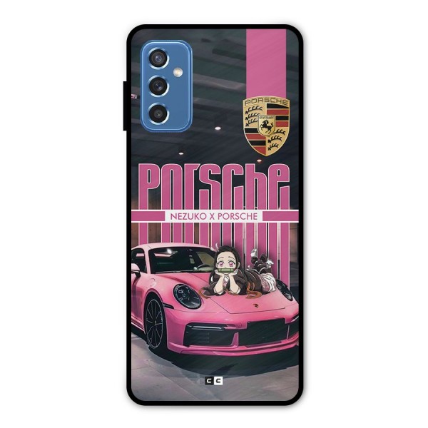 Bubble Race Car Metal Back Case for Galaxy M52 5G