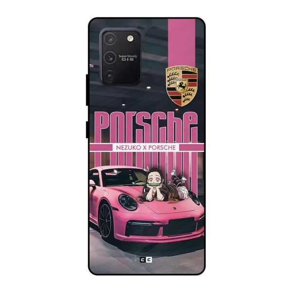 Bubble Race Car Metal Back Case for Galaxy S10 Lite