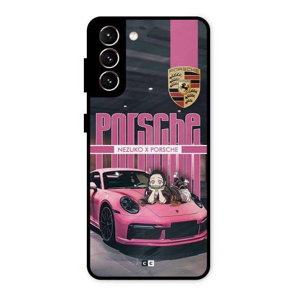 Bubble Race Car Metal Back Case for Galaxy S21 5G