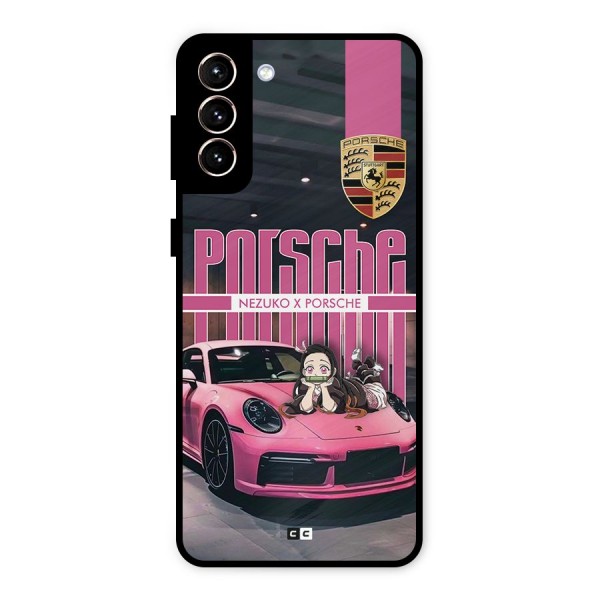 Bubble Race Car Metal Back Case for Galaxy S21 Plus