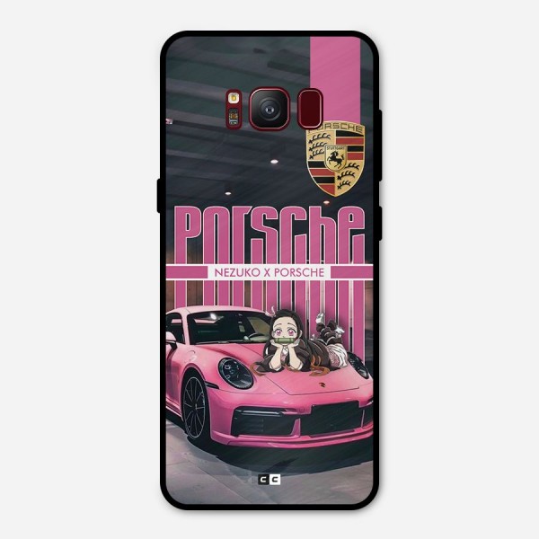 Bubble Race Car Metal Back Case for Galaxy S8