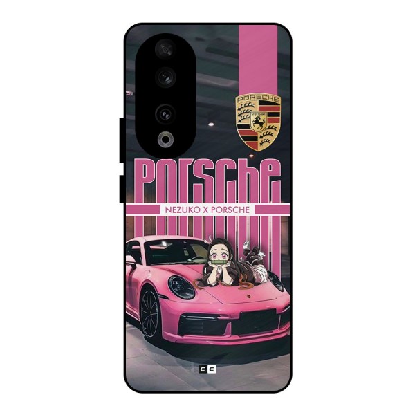 Bubble Race Car Metal Back Case for Honor 90