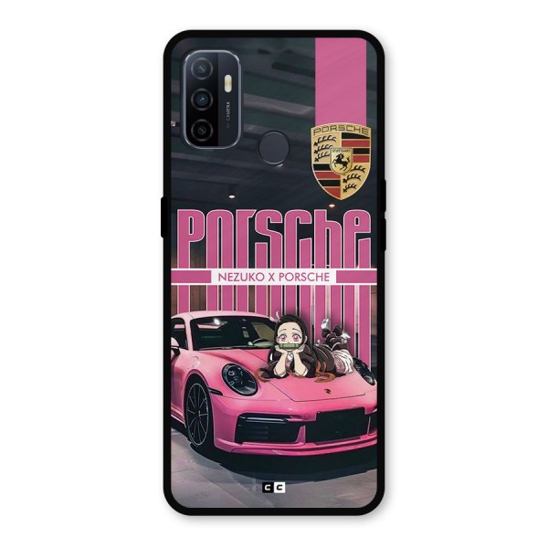 Bubble Race Car Metal Back Case for Oppo A53