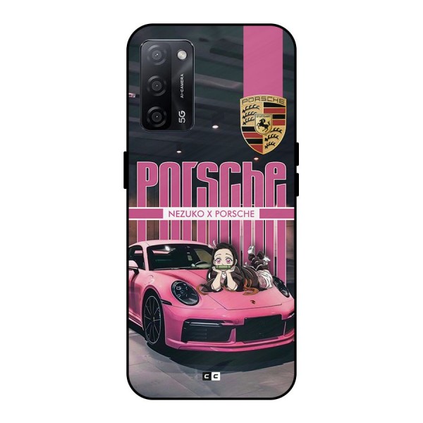 Bubble Race Car Metal Back Case for Oppo A53s 5G