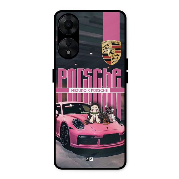 Bubble Race Car Metal Back Case for Oppo A78 5G