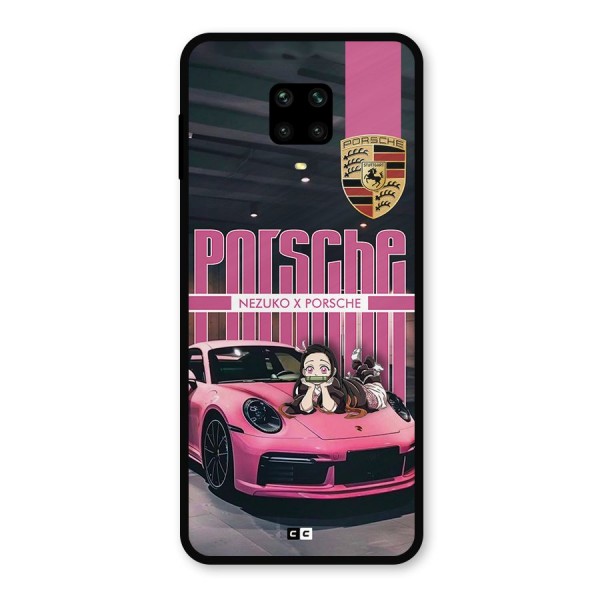 Bubble Race Car Metal Back Case for Poco M2