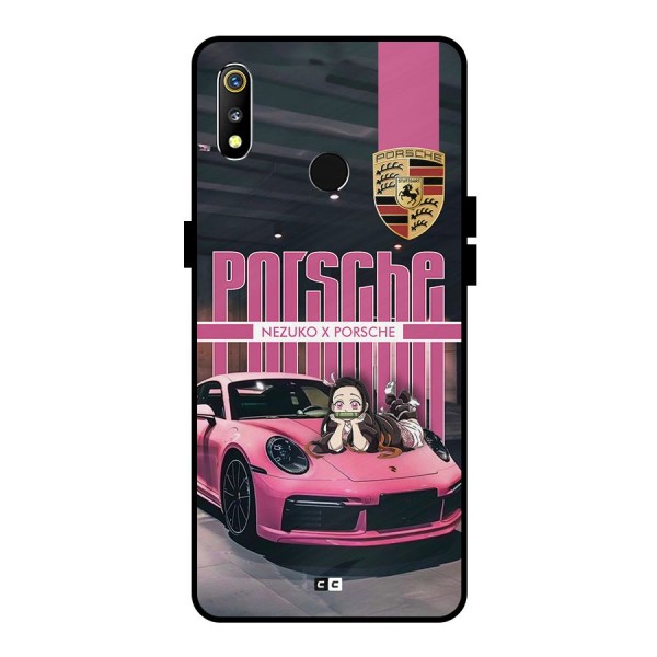 Bubble Race Car Metal Back Case for Realme 3i