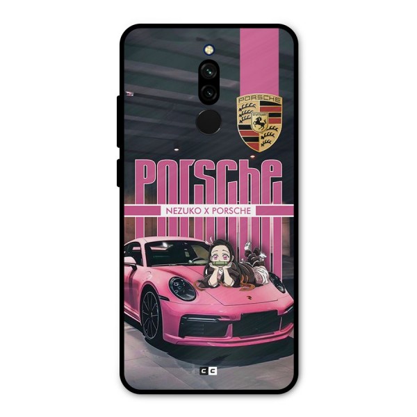 Bubble Race Car Metal Back Case for Redmi 8