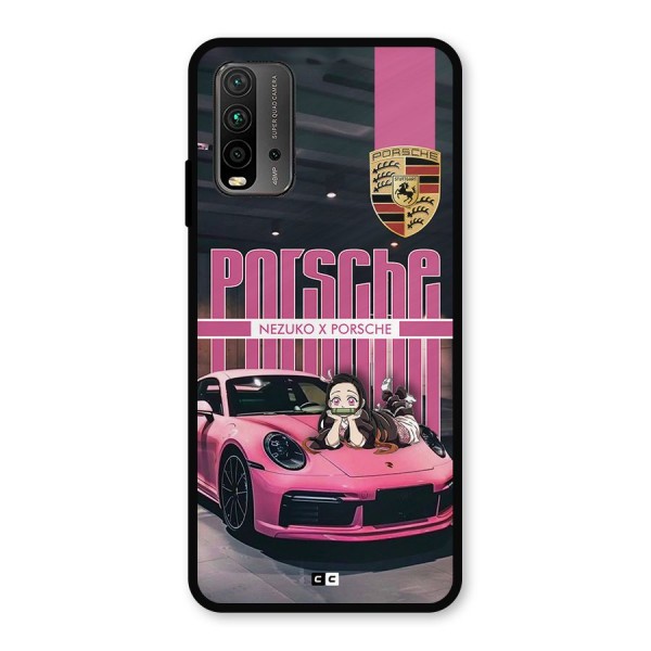 Bubble Race Car Metal Back Case for Redmi 9 Power