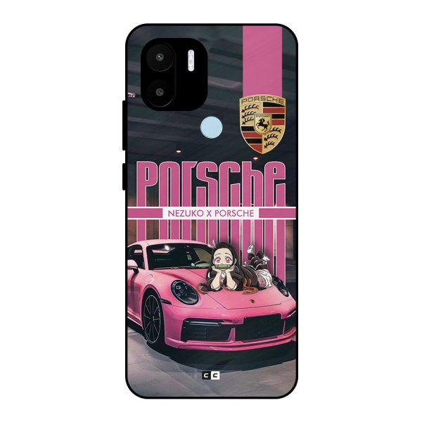 Bubble Race Car Metal Back Case for Redmi A1 Plus