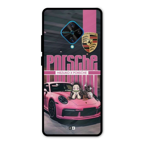 Bubble Race Car Metal Back Case for Vivo S1 Pro