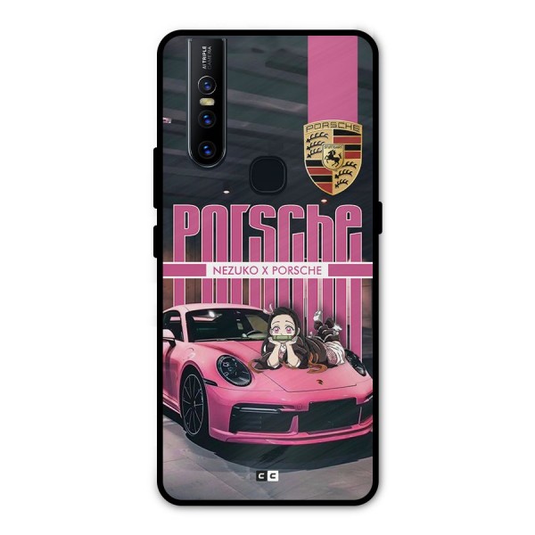 Bubble Race Car Metal Back Case for Vivo V15