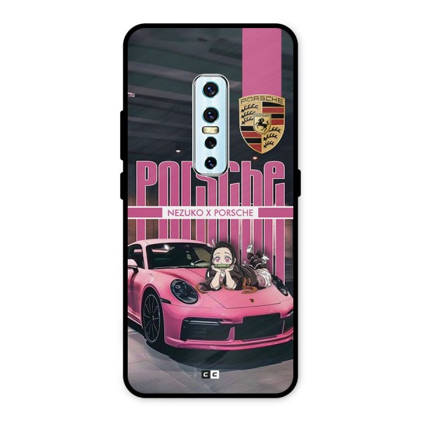 Bubble Race Car Metal Back Case for Vivo V17 Pro