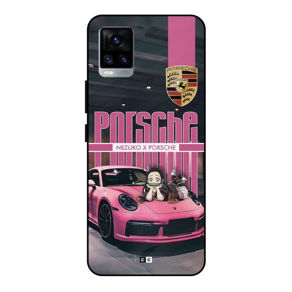 Bubble Race Car Metal Back Case for Vivo V20