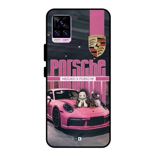 Bubble Race Car Metal Back Case for Vivo V20 Pro