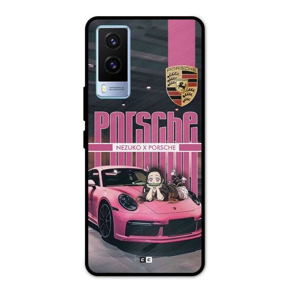 Bubble Race Car Metal Back Case for Vivo V21e 5G