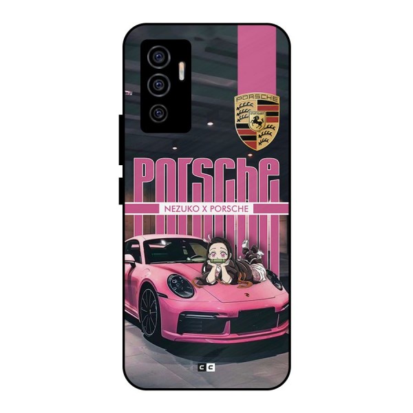 Bubble Race Car Metal Back Case for Vivo V23e