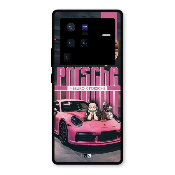 Bubble Race Car Metal Back Case for Vivo X80 Pro