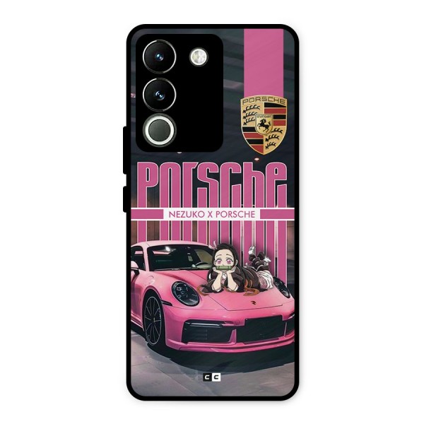 Bubble Race Car Metal Back Case for Vivo Y200